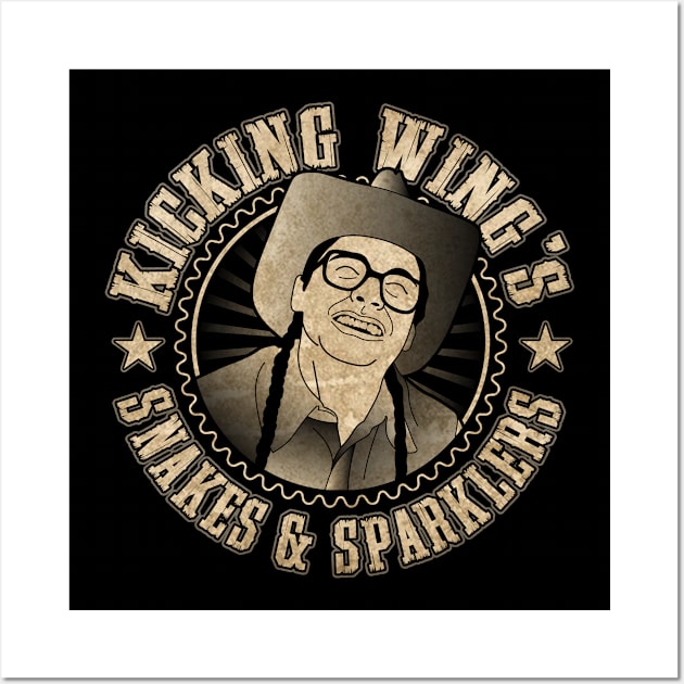 Kicking Wing's Snakes & Sparklers Wall Art by ilcalvelage